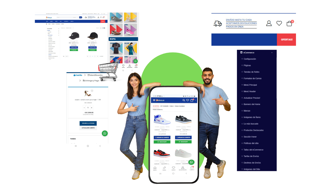 Tienda en línea conectada a ABACUS ERP
