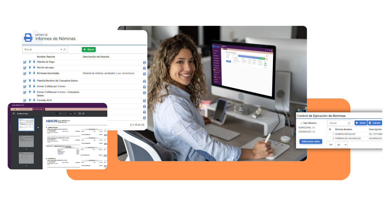 Informes de nómina en ABACUS ERP